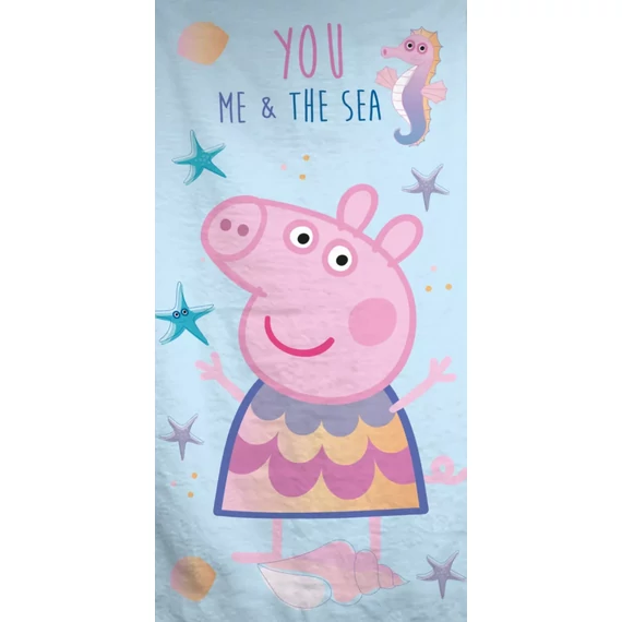 Peppa malac & the Sea fürdőlepedő, strand törölköző 70x140cm 