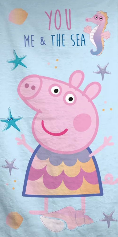 Peppa malac & the Sea fürdőlepedő, strand törölköző 70x140cm 